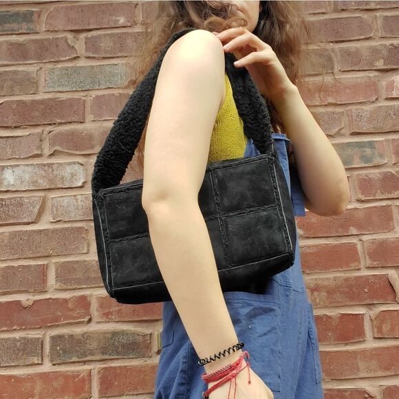 AEROSOLES SUEDE HAND BAG - Picture 1 of 12
